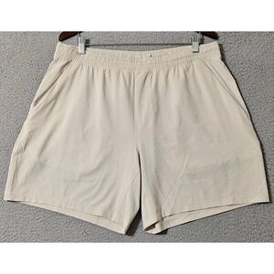 Lululemon Shorts Mens 2XL XXL Pace Breaker 7" Tan Gym Running Linerless M7AL5S